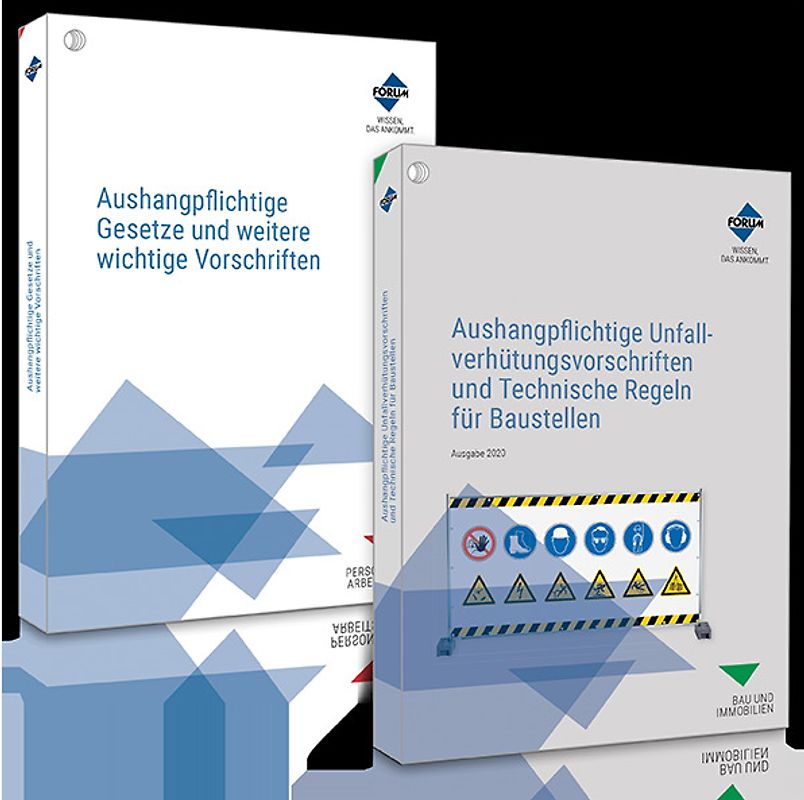 Das Aushangpflichten-Paket für Baustellen: Aushangpflichtige Gesetze + Unfallverhütungsvorschriften