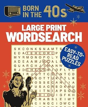 Born in the 40s Large Print Wordsearch