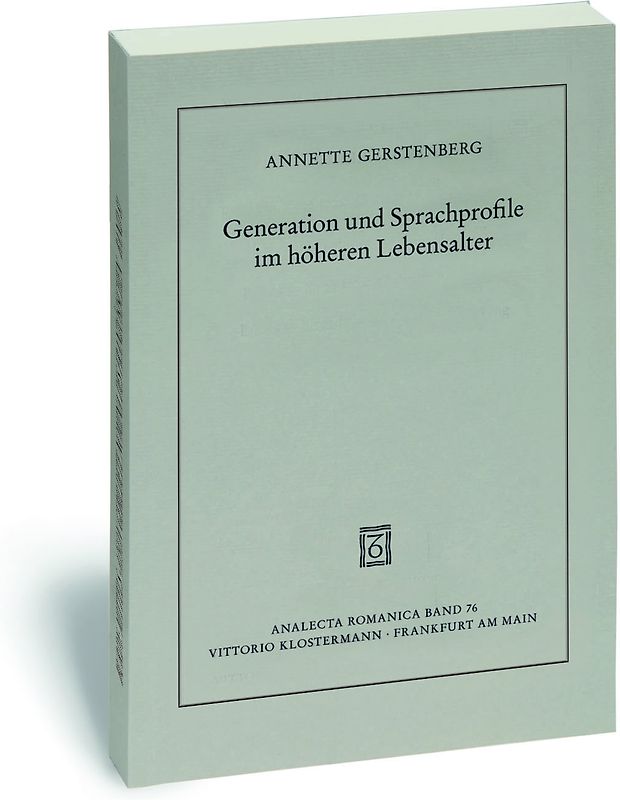 Generation und Sprachprofile im höheren Lebensalter
