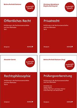 PAKET: Prüfungsvorbereitung + Einführung in die Rechtswissenschaften und ihre Methoden: Tl. I + Tl. II + Tl. III
