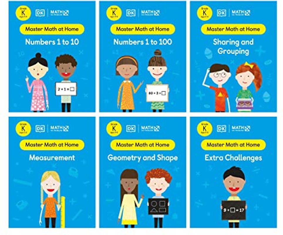 Math - No Problem! Collection of 6 Workbooks, Kindergarten Ages 5-6 (Master Math at Home)