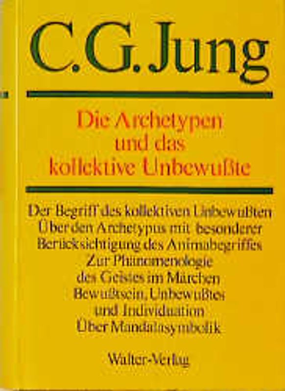 C.G.Jung, Gesammelte Werke. Bände 1-20 Hardcover / Band 9/1: Die Archetypen und das kollektive Unbewußte