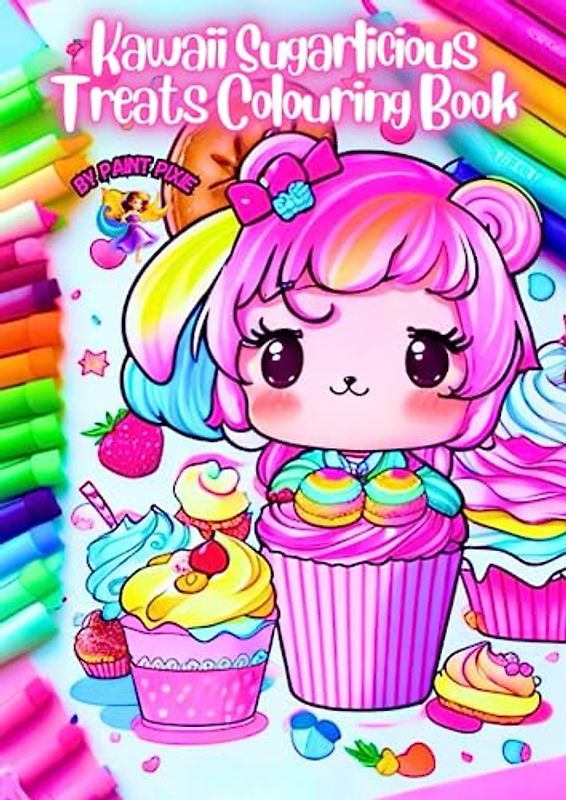 Kawaii Sugarlicious Treats Colouring Book