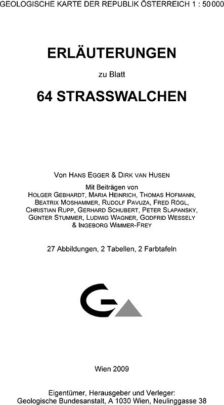 Erläuterungen zu Blatt 64 Strasswalchen