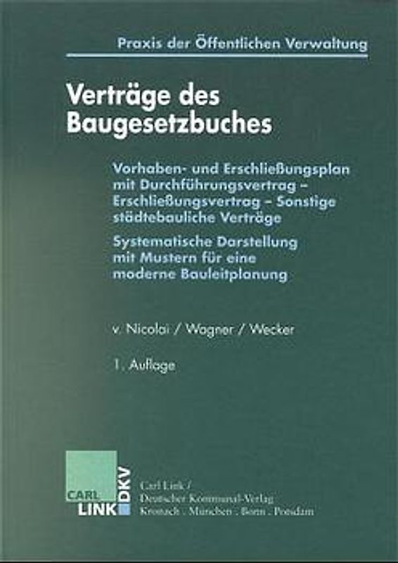 Verträge des Baugesetzbuches