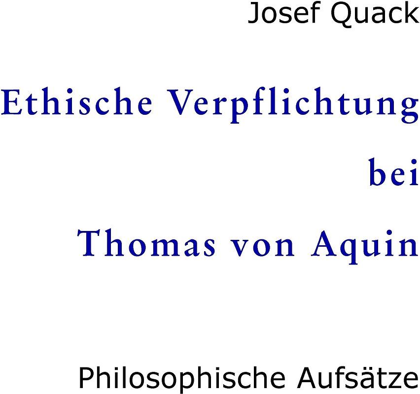 Ethische Verpflichtung bei Thomas von Aquin