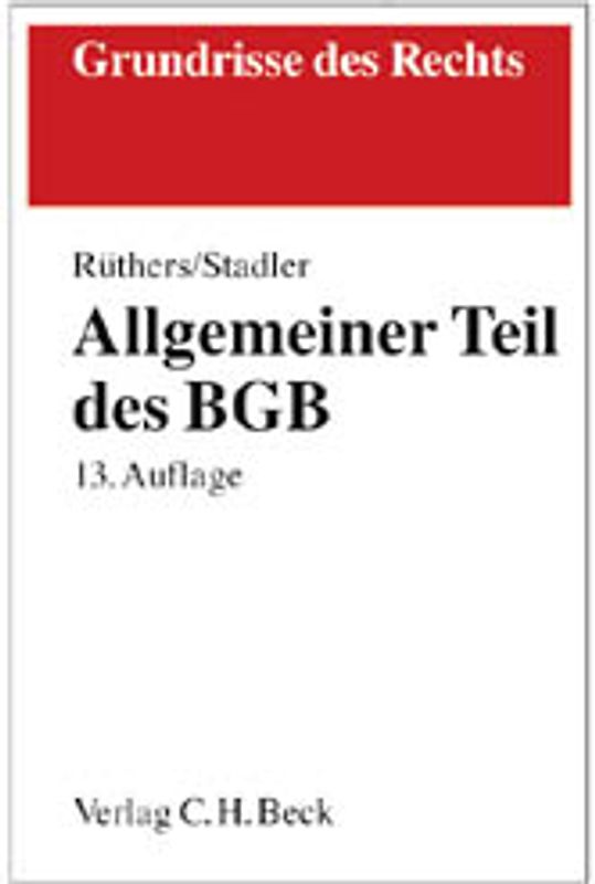 Allgemeiner Teil des BGB