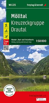 freytag & berndt Wanderkarte WK 225 Mölltal, Kreuzeckgruppe - Drautal 1:50.000