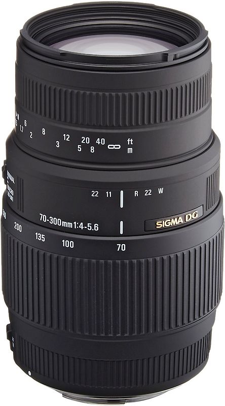 Sigma 70-300 mm F4.0-5.6 DG Macro 58 mm Objectif (adapté à Canon EF) noir