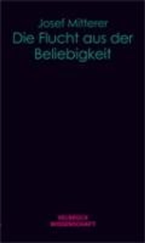 Die Flucht aus der Beliebigkeit