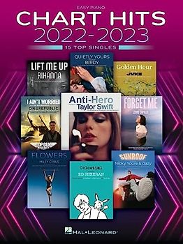 Chart Hits of 2022-2023: Easy Piano Songbook With Lyrics