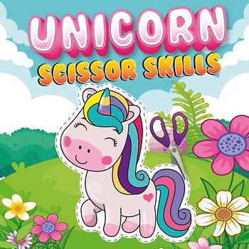 Unicorn Scissor Skills coloring: cutting books for kids ages 3-5 | cutting workbooks for preschool | scissor skills , cutting exercises for kids |