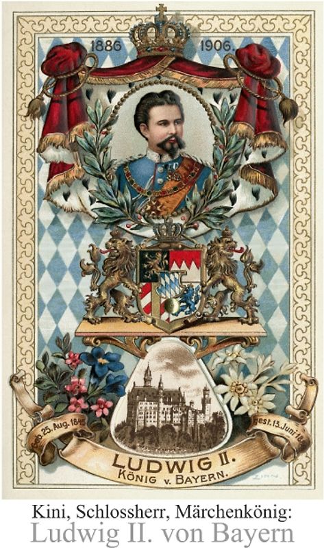 Ludwig II. von Bayern (Tischaufsteller DIN A5 hoch)