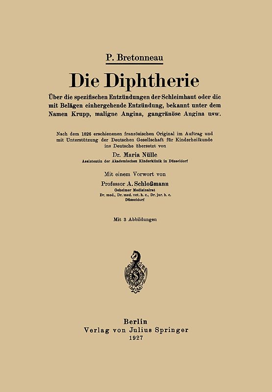 Die Diphtherie