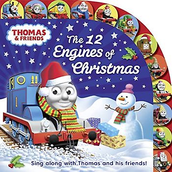 Thomas & Friends: The 12 Engines of Christmas: Tabbed Board Book Perfect For Young Fans of Thomas the Tank Engine