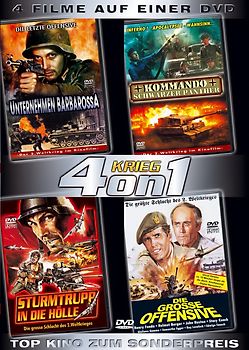 Krieg 4 on 1: Unternehmen Barbarossa / Kommando Schwarzer Panther / Sturmtrupp in die Hölle / Die Große Offensive DVD