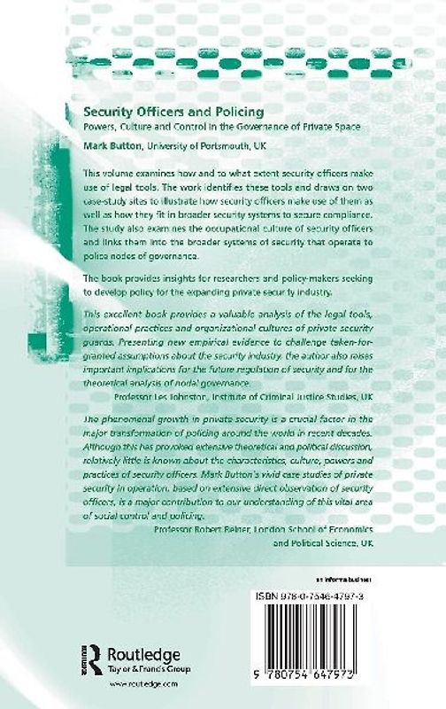 Security Officers and Policing