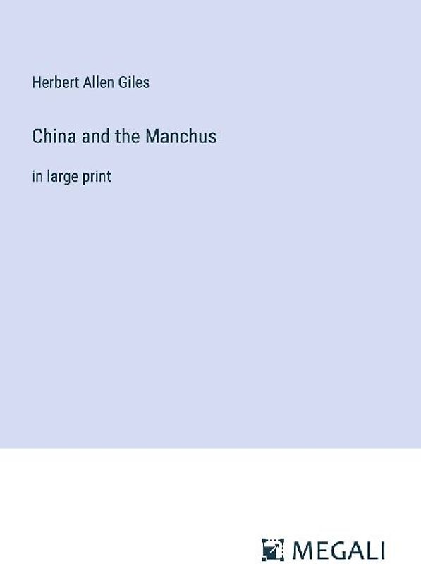 China and the Manchus