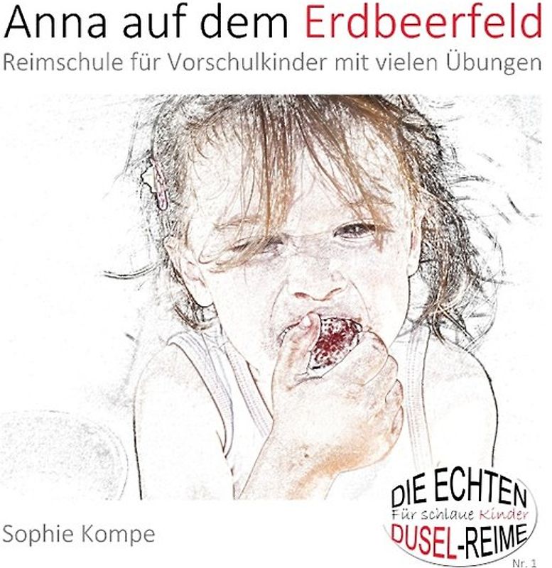 Anna auf dem Erdbeerfeld