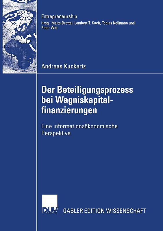 Der Beteiligungsprozess bei Wagniskapitalfinanzierungen