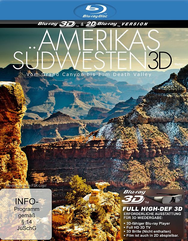 Amerikas Südwesten 3D [3D+2D Version] 3D Blu-ray Disc