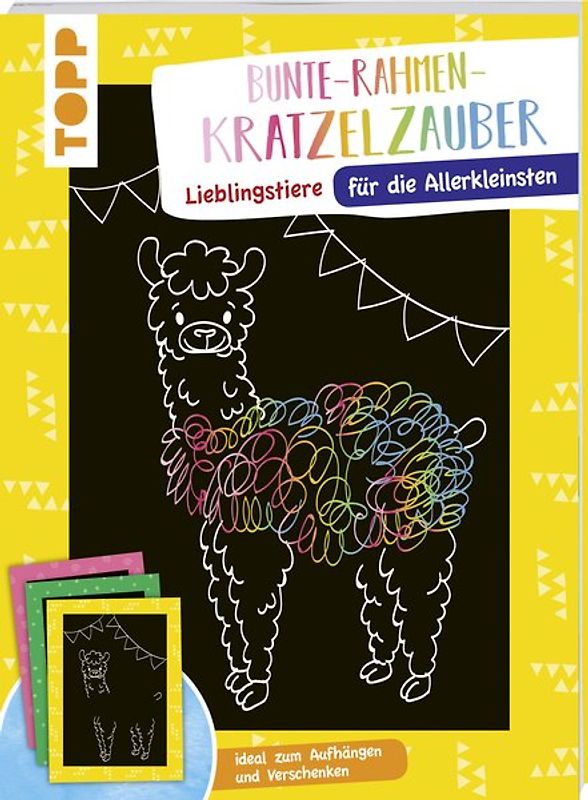 Bunte Rahmen Kratzelzauber für die Allerkleinsten: Lieblingstiere