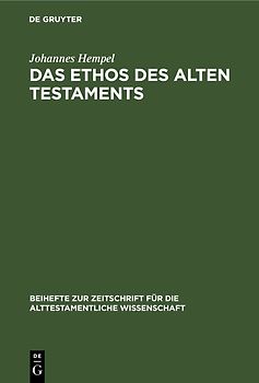 Das Ethos des Alten Testaments