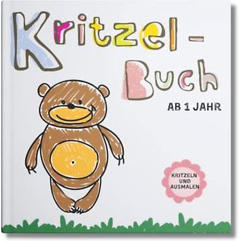 Kritzelbuch ab 1 Jahr XXL: Super niedliche & kindgerechte Motive zum Kritzeln und Ausmalen- Mein erstes Ausmalbuch- Egal ob 1 Jahr, 2 Jahre oder 3 Jahre.
