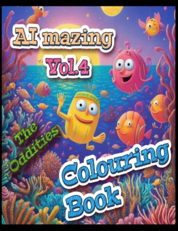 AI Mazing Volume 4 Colouring Book: The Oddities
