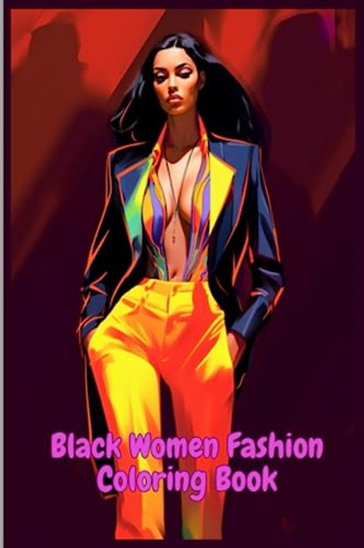 Black Women Fashion: Beautiful African American Women Shopping in Stylish Outfits | Relax and Color, 100 Pages, 6x9