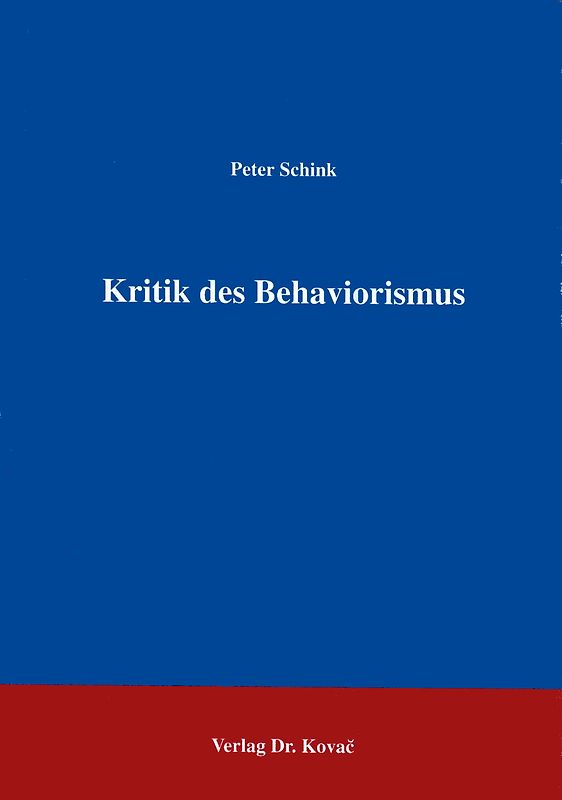 Kritik des Behaviorismus