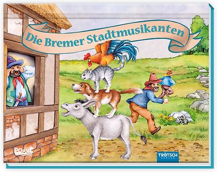 Trötsch Märchenbuch Pop-up-Buch Die Bremer Stadtmusikanten