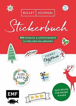 Bullet Journal – Stickerbuch Merry Christmas: 700 weihnachtliche Schmuckelemente