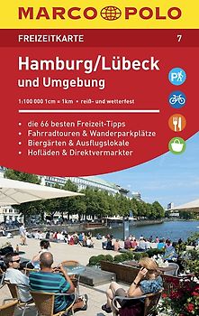 MARCO POLO Freizeitkarte 7 Hamburg, Lübeck und Umgebung 1:100.000