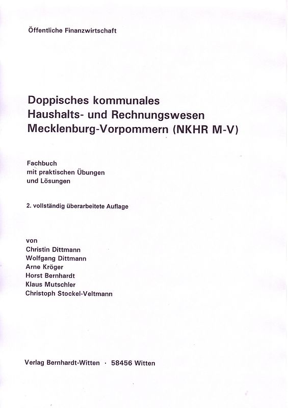Doppisches kommunales Haushalts- und Rechnungswesen Mecklenburg-Vorpommern (NKHR M-V)