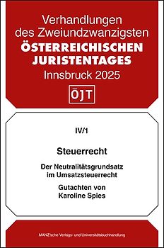Steuerrecht Der Neutralitätsgrundsatz im Umsatzsteuerrecht