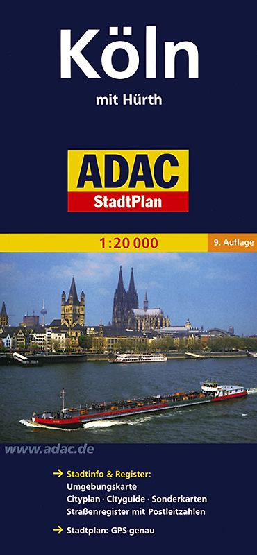 ADAC StadtPlan Köln mit Hürth 1:20 000