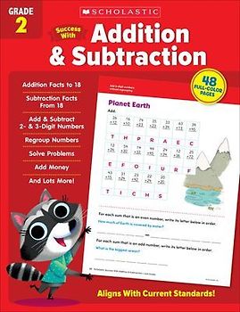 Scholastic Success with Addition & Subtraction Grade 2 Workbook