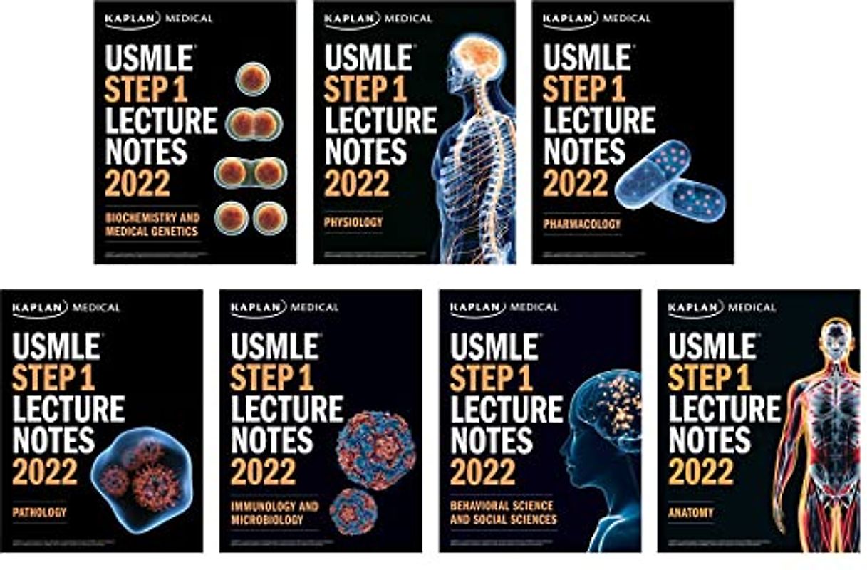 USMLE Step 1 Lecture Notes 2022: 7-Book Set (USMLE Prep)