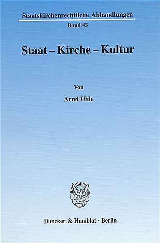 Staat - Kirche - Kultur.