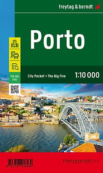 Porto, Stadtplan 1:15.000, freytag & berndt