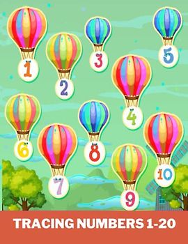 Tracing Numbers 1-20: my magical preschool workbook : Number tracing book for preschoolers 1-20 numbers : Tracing & handwriting practice workbook for kids ages 3-6 :