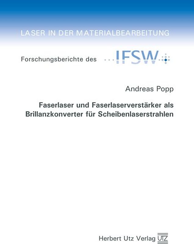 Faserlaser und Faserlaserverstärker als Brillanzkonverter für Scheibenlaserstrahlen