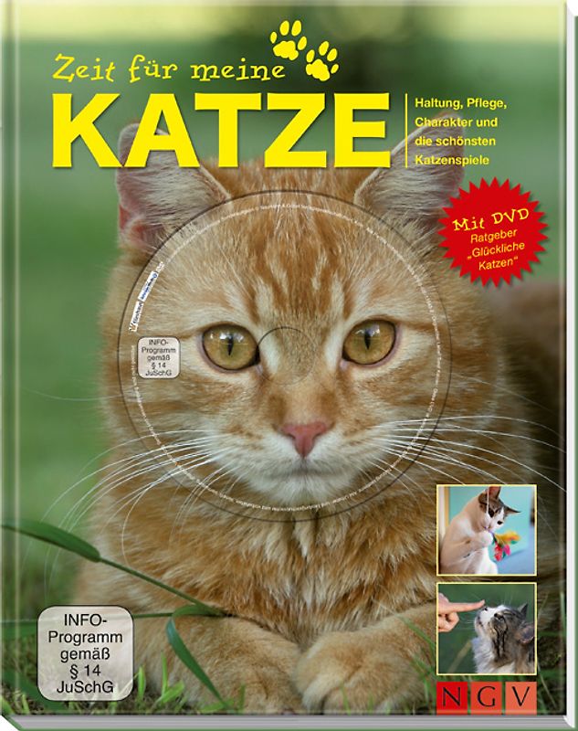 Zeit für meine Katze (mit DVD "Glückliche Katzen"). Haltung, Pflege, Charakter und die schönsten Katzenspiele