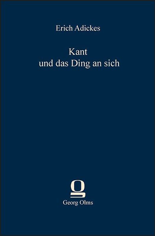 Kant und das Ding an sich