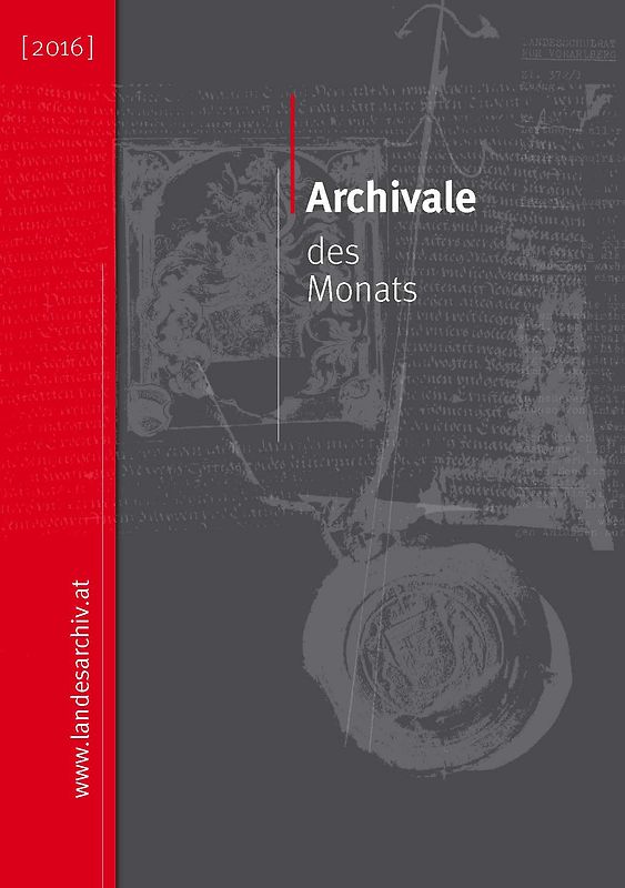 Archivale des Monats (2016)