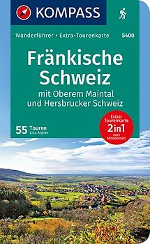 KOMPASS Wanderführer Fränkische Schweiz mit Oberem Maintal und Hersbrucker Schweiz, 55 Touren