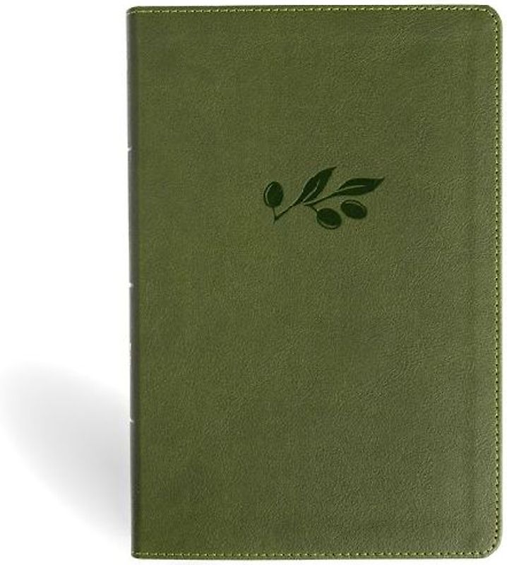 NASB Giant Print Reference Bible, Olive Leathertouch, Indexed