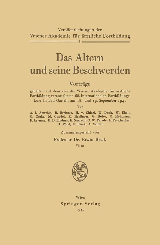 Das Altern und seine Beschwerden