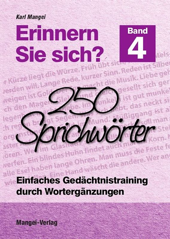 Erinnern Sie sich? 250 Sprichwörter